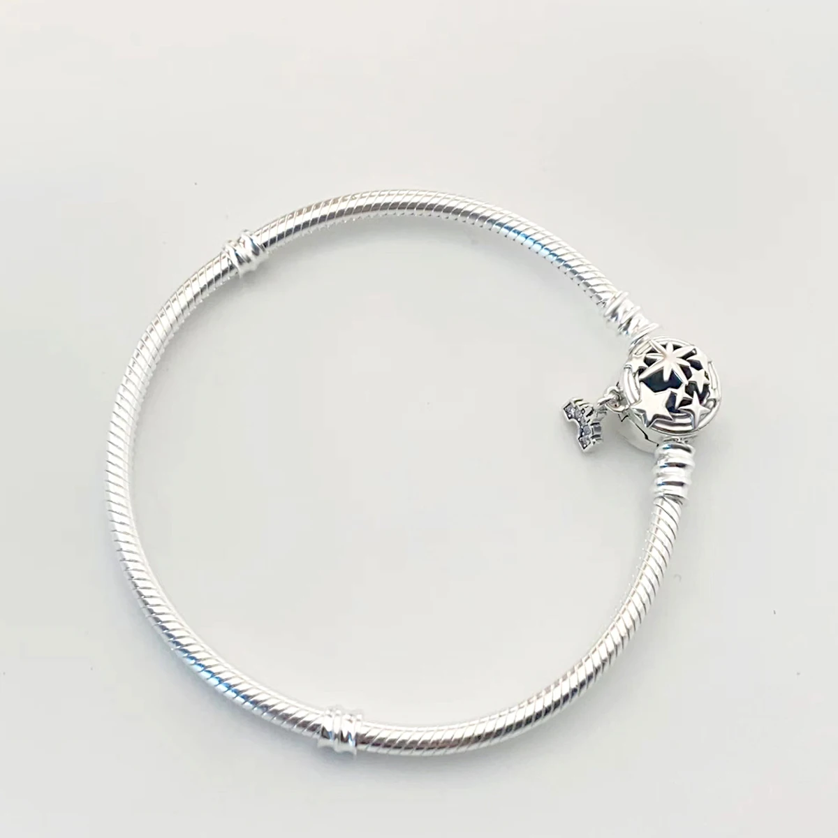 Factory wholesale S925 sterling silver snake bracelet with Silver Clasp for pandoraer bracelet fine jewelry