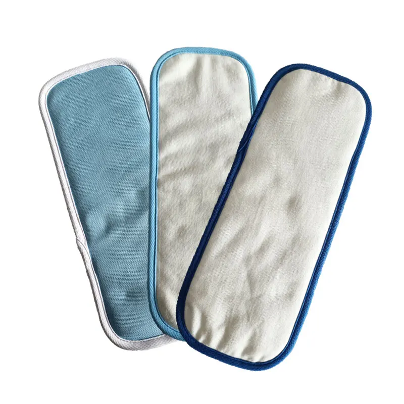 Custom super absorbent washable reusable nappy hemp cotton inserts 4 layers 6 layer cloth diaper bamboo hemp insert
