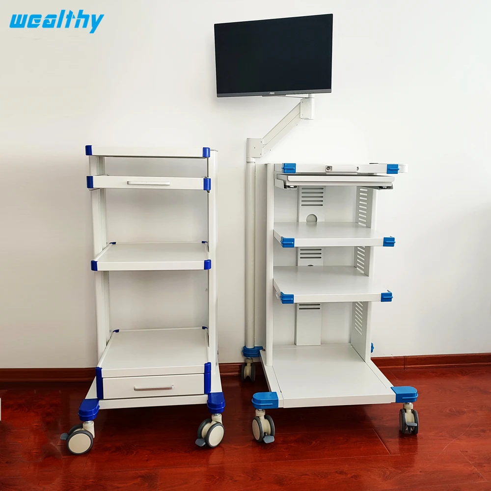 VI ent endoscopy veterinary equipment medical hospital cart trolley