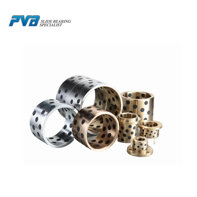 Graphite plugged phosphor bronze bush supplier, CW453K cast bronze oilless bearing, JDB self lubricating sliding bearing bushing