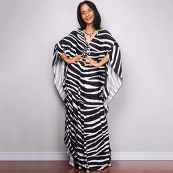 Wholesale 2023 European and American Dacron Print Chest Knitted Beach Blouse Gown Holiday Sunscreen Shirt Bikini Blouse Dress