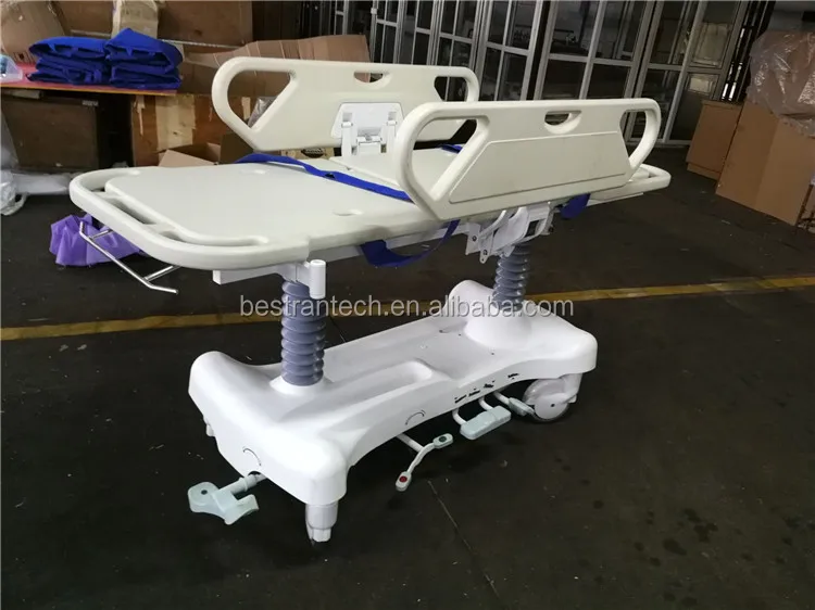 BT-TR008 American hydraulic Pump steel ABS and imported PP material Hydraulic Stretcher With CPR handle for hospital use
