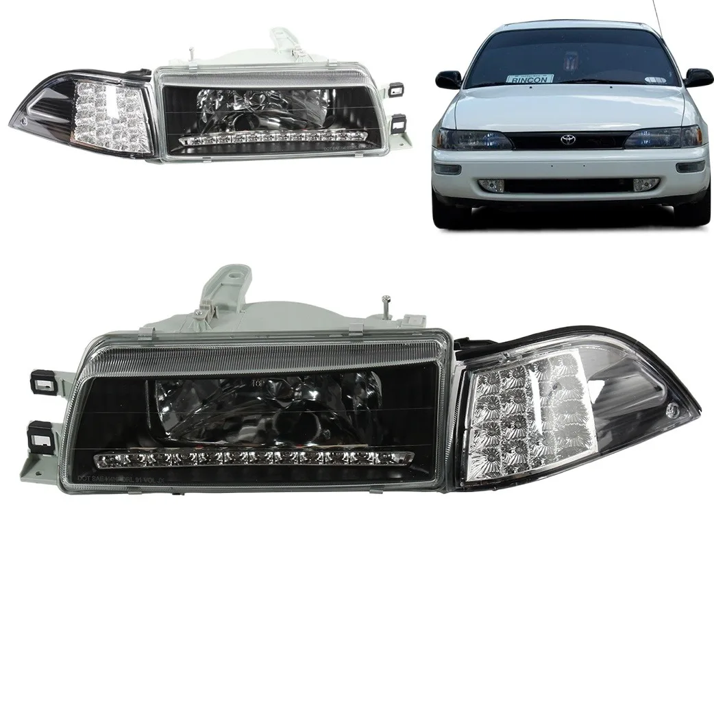 Car Headlight for VW 2005-2010 Golf MK5 Jetta Rabbit Black housing Headlights head lamps auto lamp 1K6 941 005 S/1K6 941 006 S