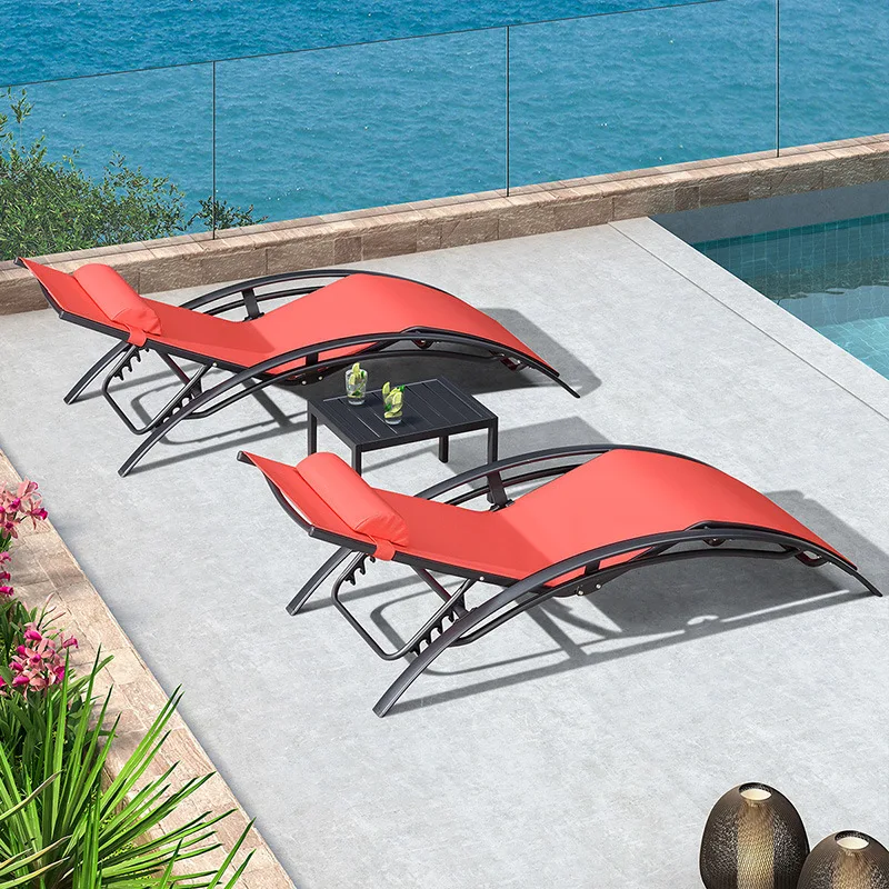 Outdoor Furniture Swimming Pool Chair Sun Loungers Leisure Beach Chair