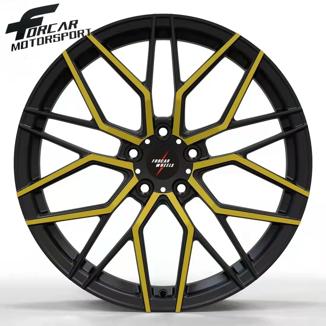 Oem Popular Forged 5 Hole 16 17 18 19 20 21 22 23 24Inch T6061 Alloy Wheel Rim Racing Car Wheels