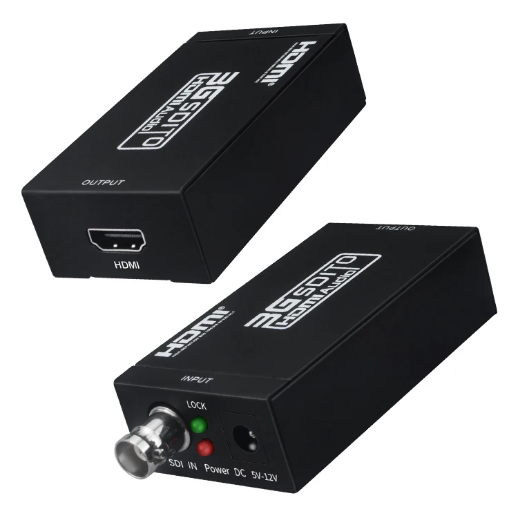 HDTV BNC output 1080P 3G-SDI 100m transmit HDMI to SDI video converter for CCTV camera