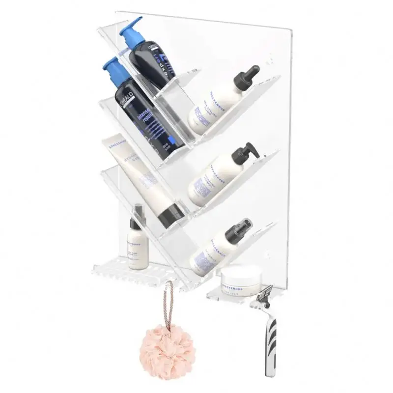 Spring Sign factory wholesale bathroom deco cosmetic organizer clear acrylic shower caddy organizer