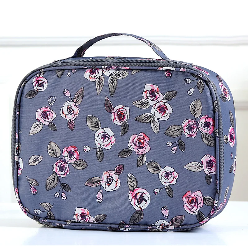 New Feather pattern Organizer Multifunction Makeup Case Portable Travel Cosmetic Bags for Women