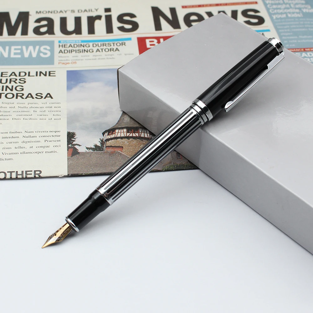 Design High Quality Custom Logo Luxury Fountain pen Iridium Point Germany Metal Fountain Pens Kit