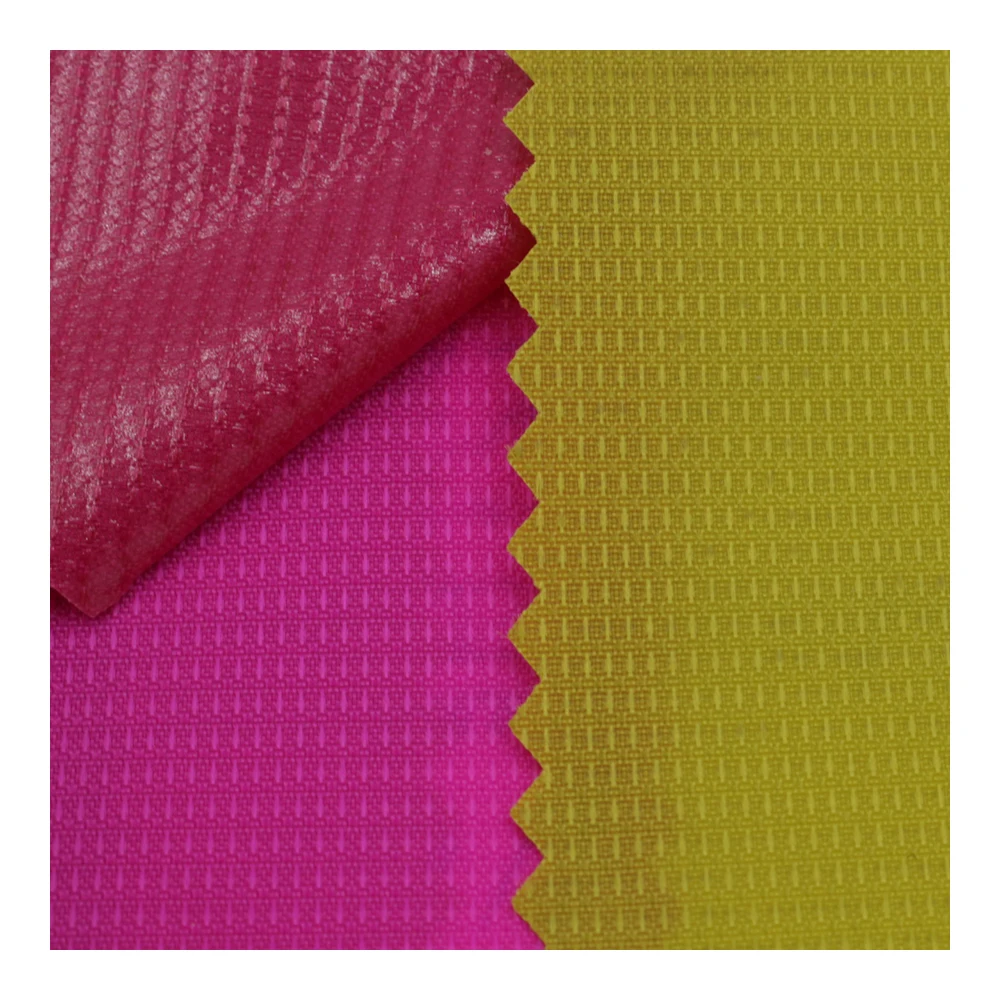 water resistant 210d nylon dobby  fabric with pu coated