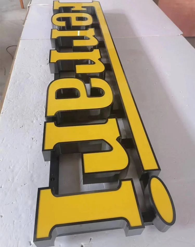 logo sign Alphabet Letters Office Signage 3D Plastic Clear Acrylic letters Laser Cut electronic signs 3d led sign