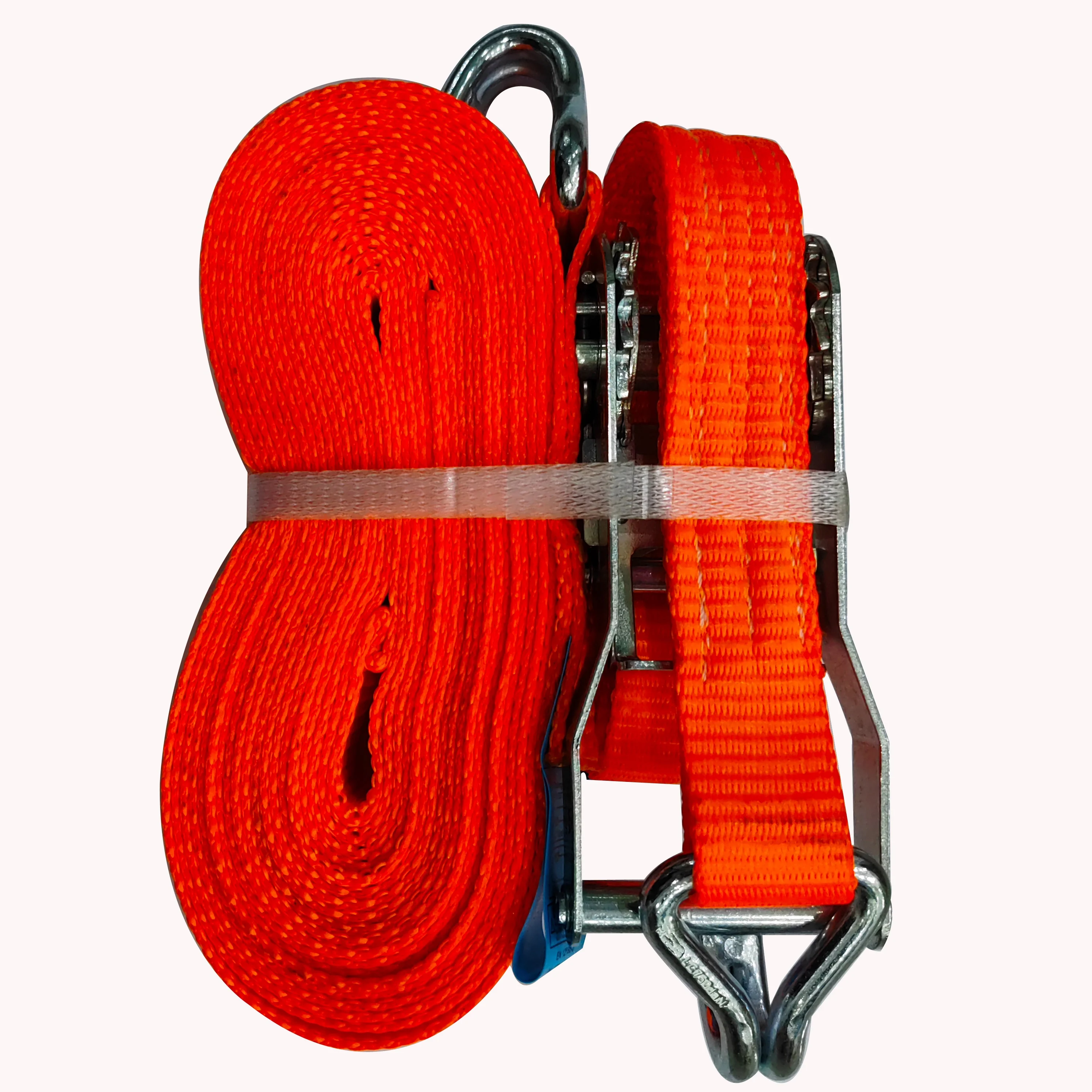 ATV Truck Ratchet Tie Down Strap 1 5 Inch 38mm with Yellow or Orange Bag Customized Belt Packing Break PCS Balance Color Yarn