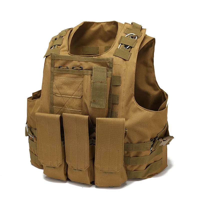 Тактический штурмовой жилет с системой Molle для охоты на открытом воздухе камуфляжная Боевая тарелка альпинизма повседневных туров кемпинга