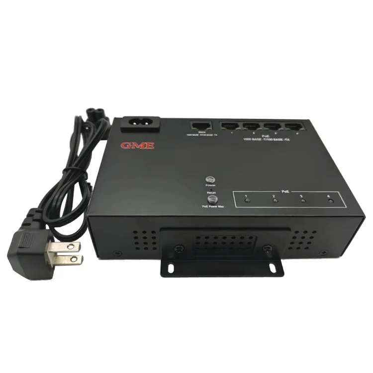 2023 New Style 5 Port 1000M/100M/10M Gigabit Ethernet POE Managed Switch Hub