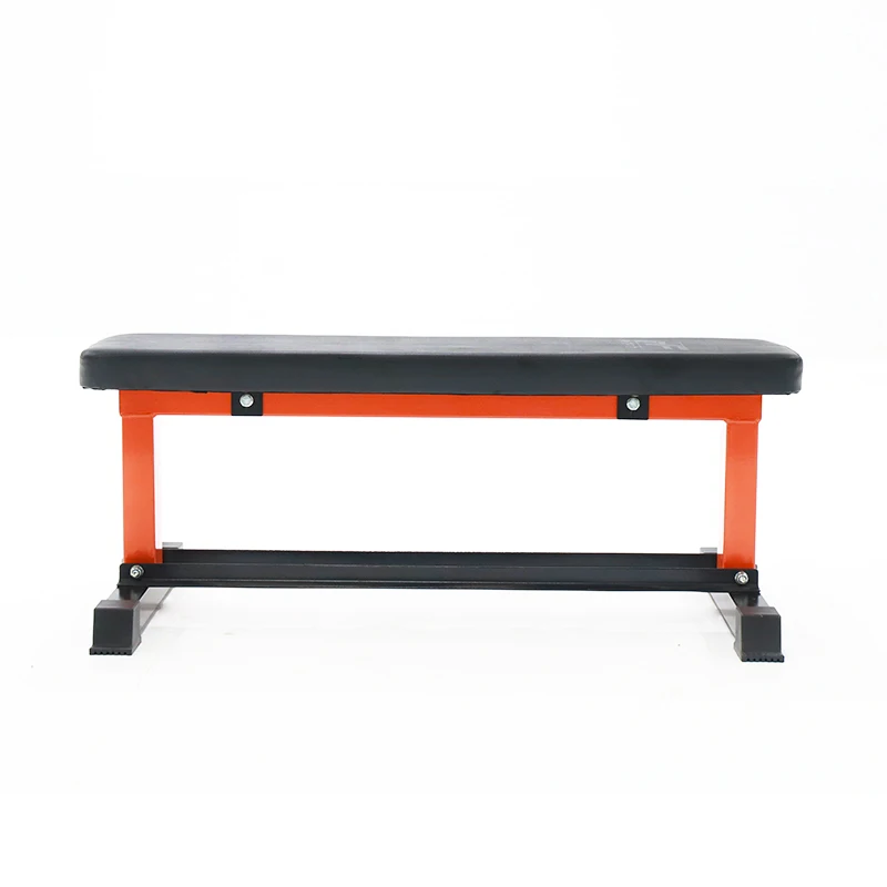 
Custom Logo Gym 880 LB Capacity Red Exercise Bench Flat Weight Dumbbell Flyes Barbell Press Bench With Dumbbell Rack 