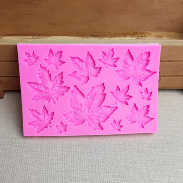 
Nonstick Flexible Hard 3D Christmas Leaf Candy Chocolate Bar Silicone Mold 