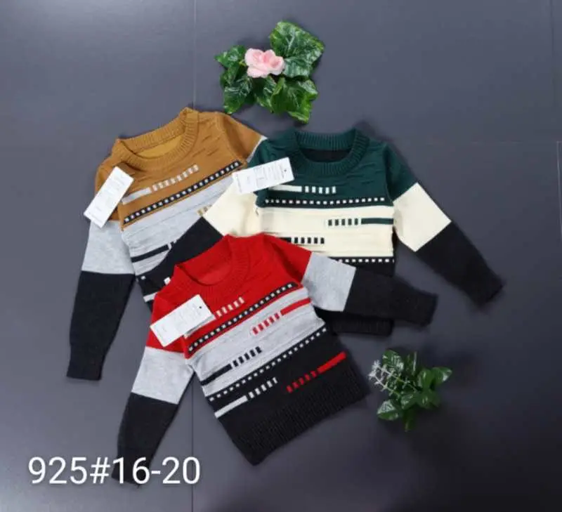 kids Boy sweater wholesale cotton knitted sweater