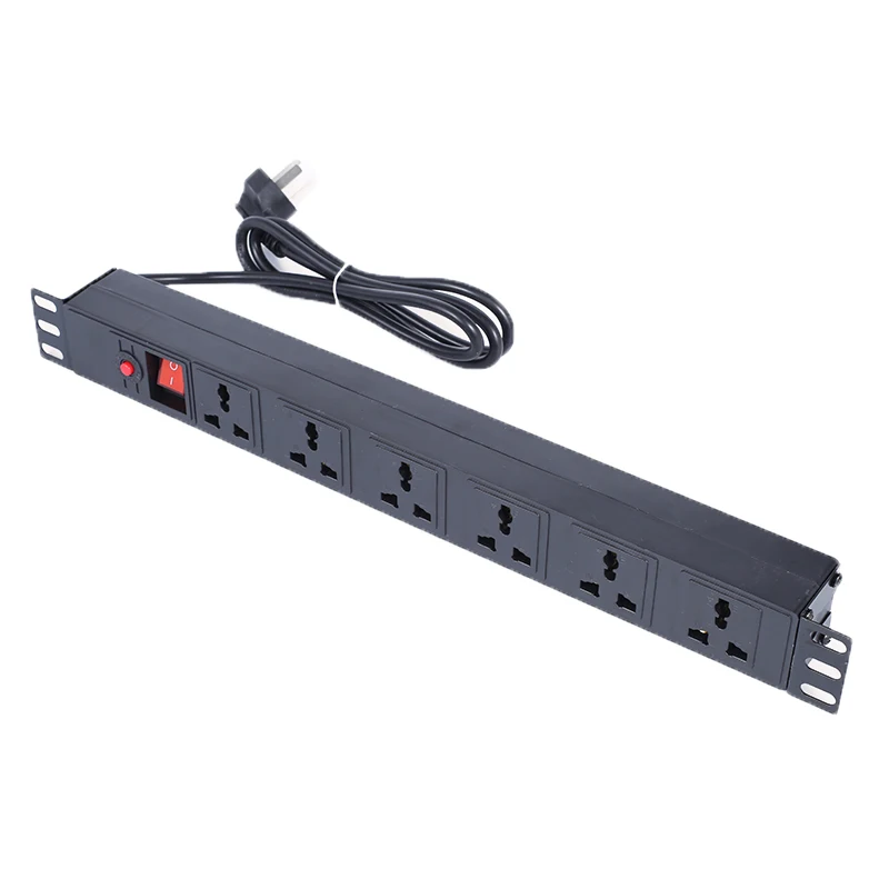 UK pdu 1U 13a 6 Way Universal UK Power Distribution Units PDU switch power strip pdu