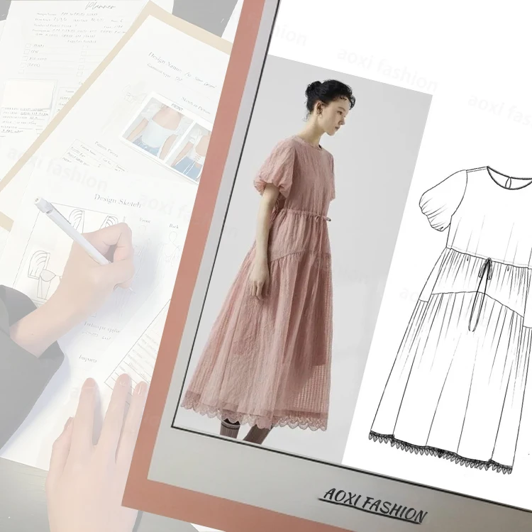 High Quality Design Service Private Label Oem Custom Pure Linen Dress For Women Designer Clothing Manufacturers Wholesale Dress