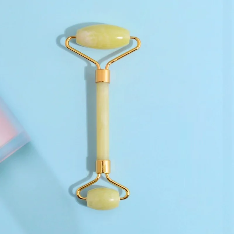 Wholesale natural beauty quartz real yellow face gua sha set face massage mini guasha stone tools