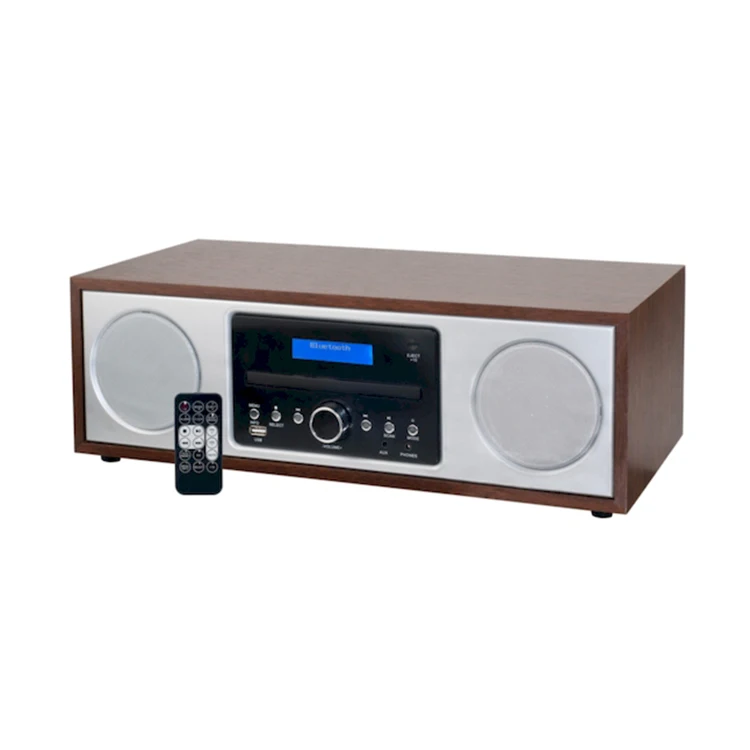 Мощные Черные Портативные CD-проигрыватели USB-проигрыватель с FM-радио