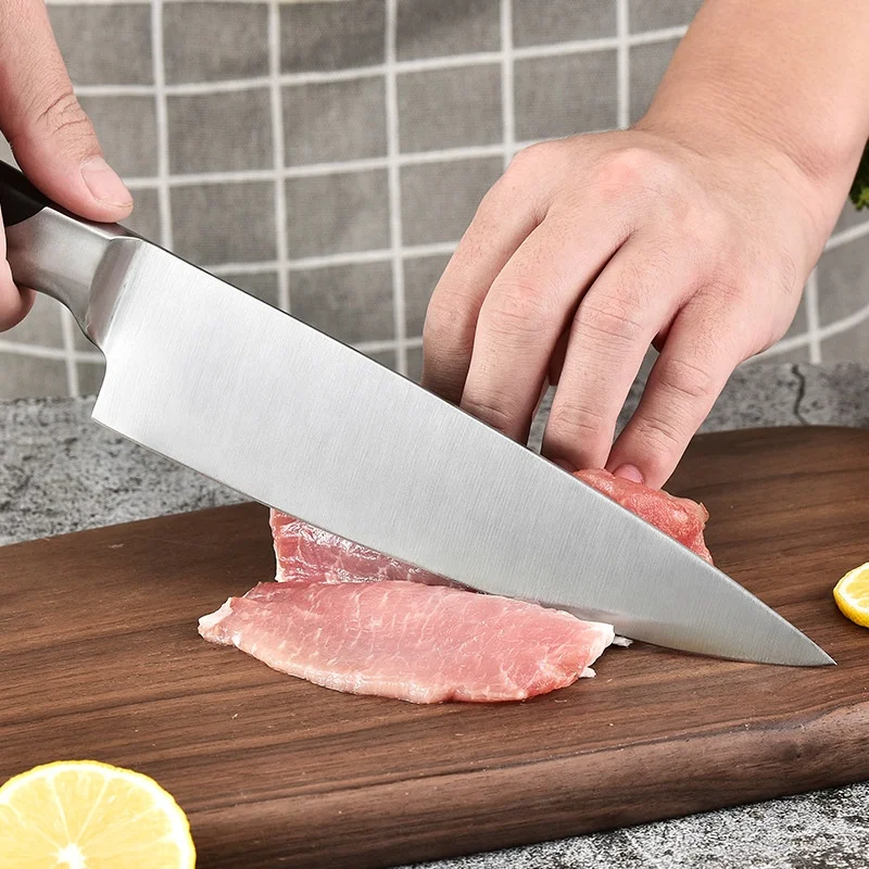 Salmon Sushi Knife Stainless Steel Sashimi Kitchen Knife Sashimi Raw Fish Fillet Cooking Cleaver Knives