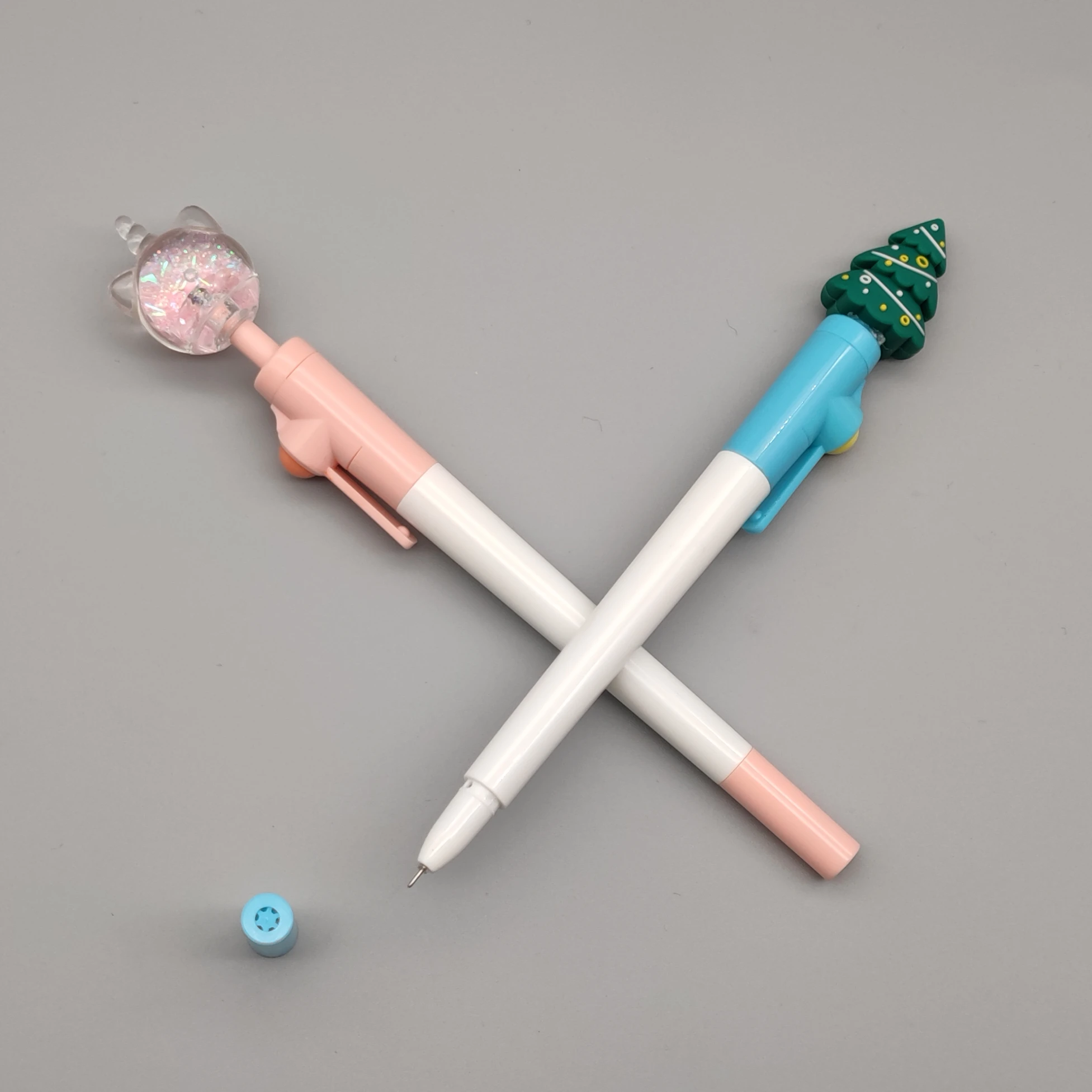 Novelty Craft Retro Style Neutral 3D Toy Pen Creative School Office Multi-color Pen Crystal Toy Ball Pen