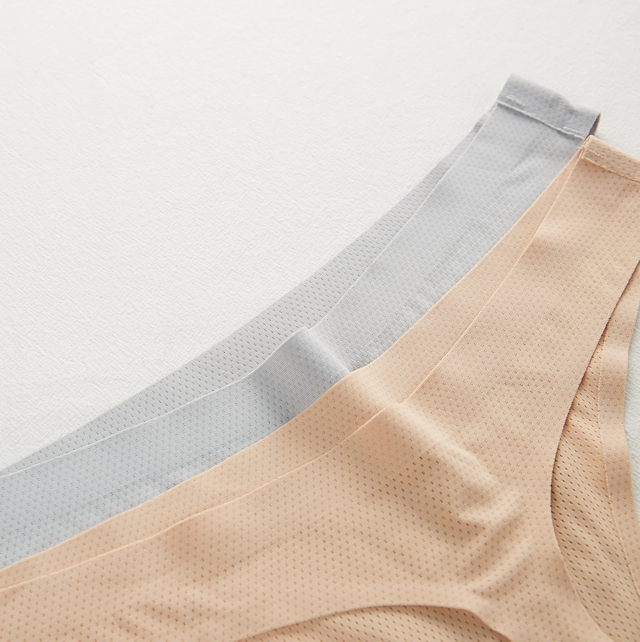 Custom Logo traceless T-back Underwear seamless Panties for Women mesh hole thongs