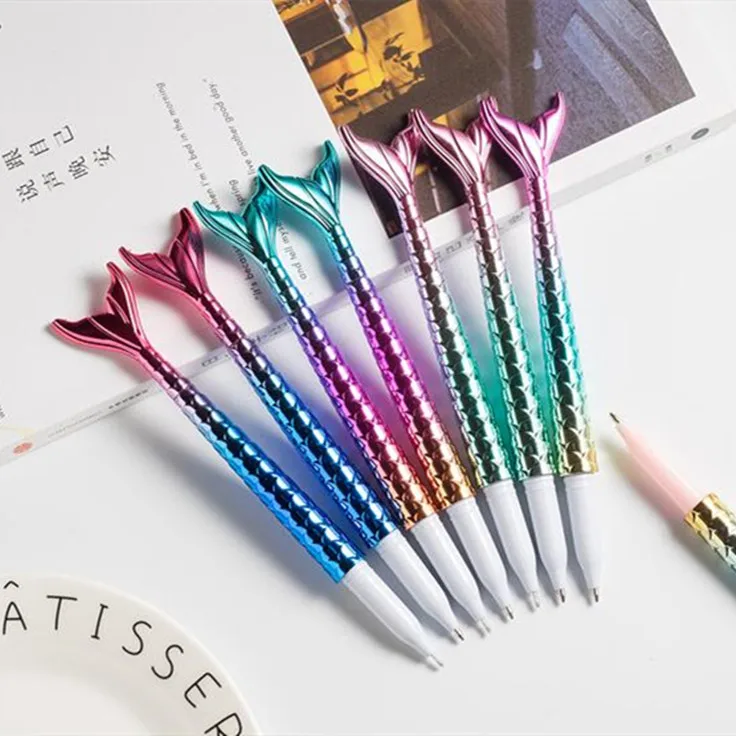 Novelty Mermaid Ballpoint Pen 1mm MermaidGel pen For Promotional Gift School Office Stationery Supplies