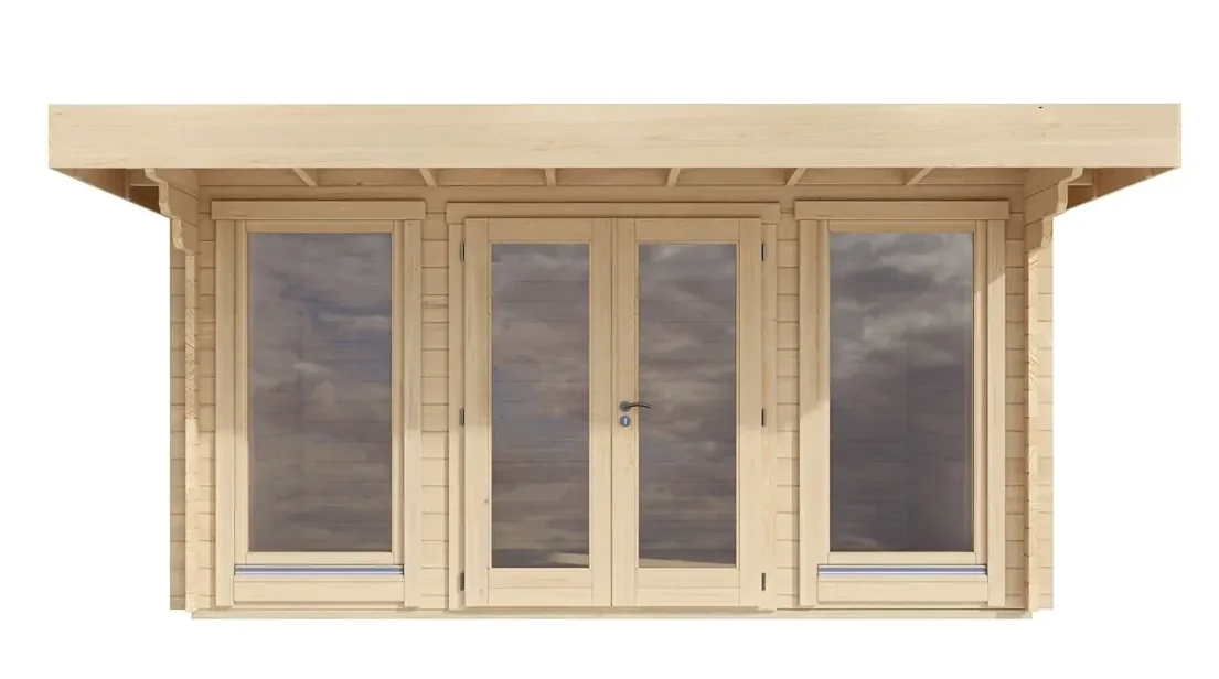 Оптовая продажа набор деревянных садовых сараев площадью 17 м² сборные уличные сосновые сараи для офиса