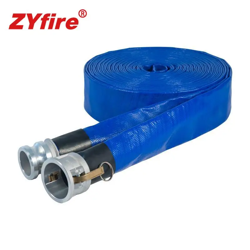 ZYfire 1.5 inch Flexible Factory PVC Water discharge layflat agricultural Hose for Farm Irrigation