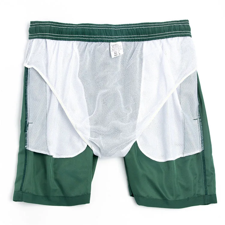 High Quality Men Summer Beach Shorts Water Proof Double Layer Mesh Plus Size Nylon Swim Shorts Men