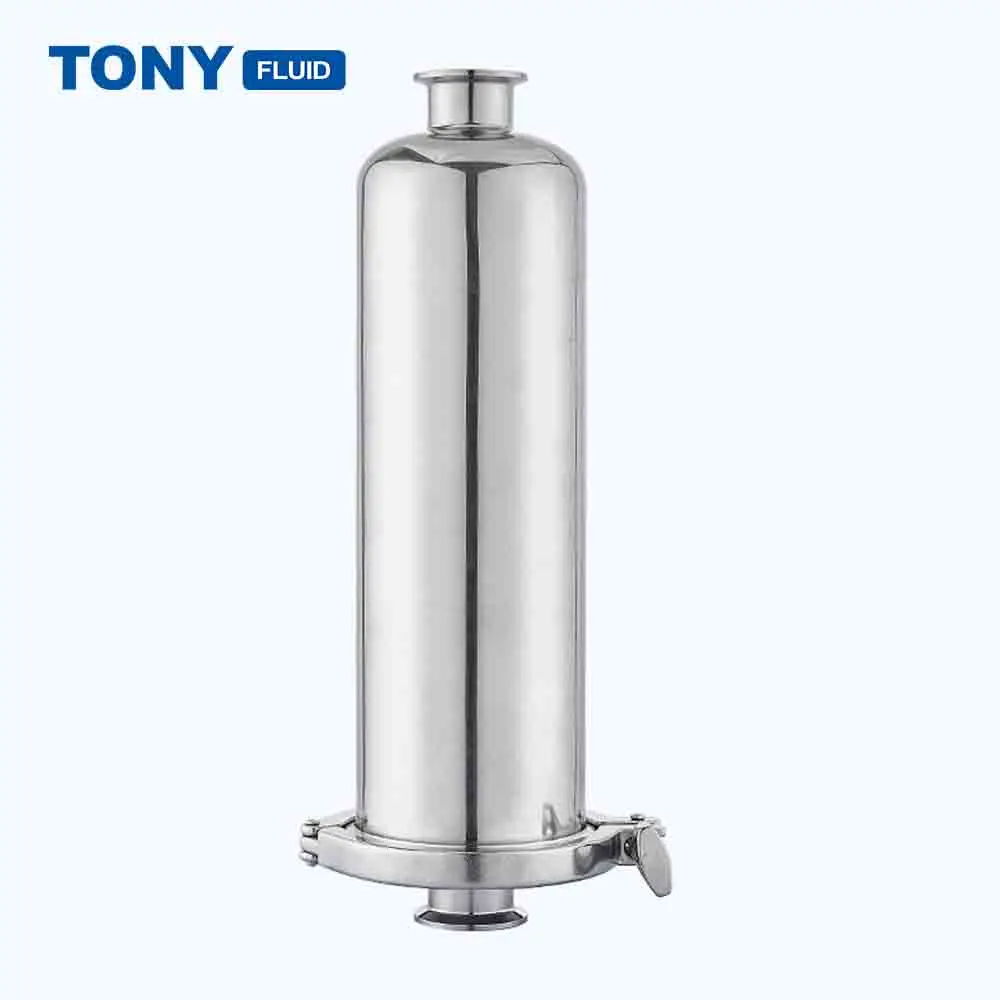 TONY 3A SMS ISO Standard Stainless Steel Sanitary Tri Clamp Filter SS304 Beverage Tri Clamp Strainer