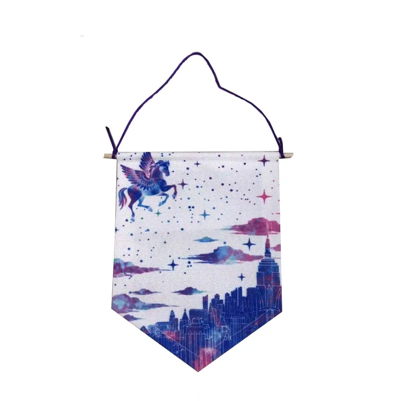 Pin Display Pennant Banner Enamel Lapel Pin Badge Flag Plain Blank Canvas Wall Banner Badge Storage Home Hanging Decorations