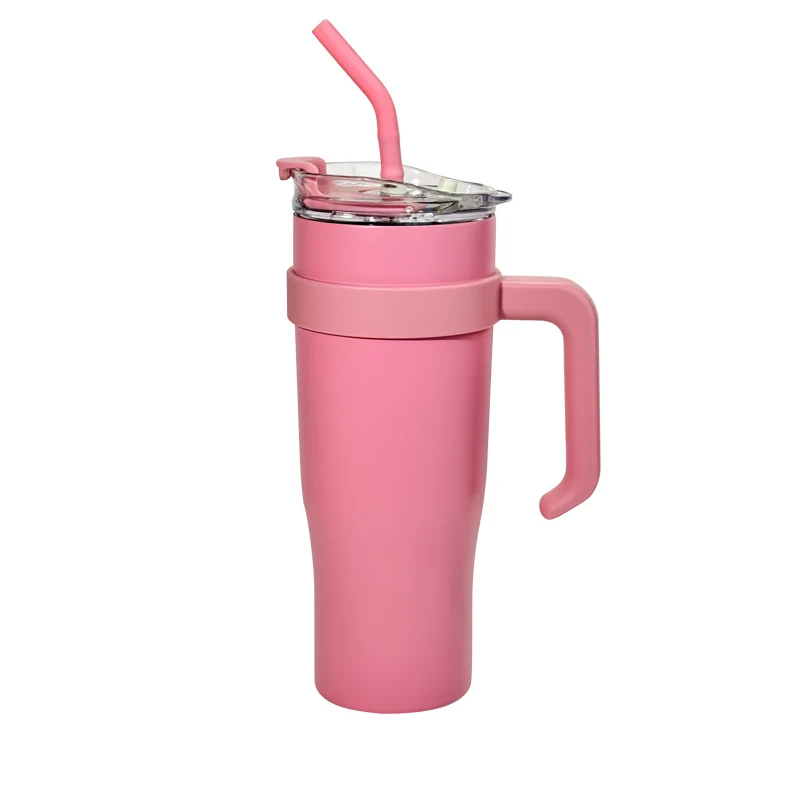Hot selling giant stainless steel car cup 40oz large capacity handle ice cream cup