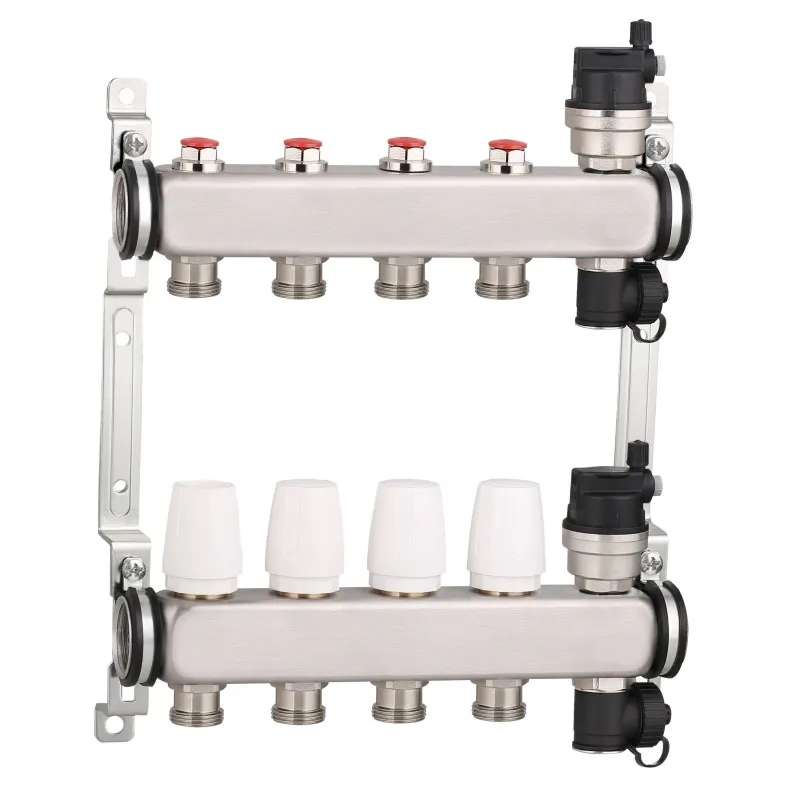 Hot Selling  2-12 Loops Pex Pipe Manifold for Underfloor & Radiant Heating