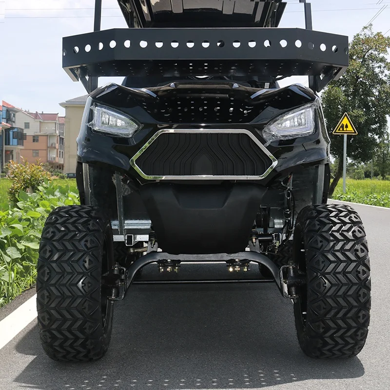 Factory Supply 5kW 4+2 Rear Seat Electric Golf Cart Club Car With Professional Meter