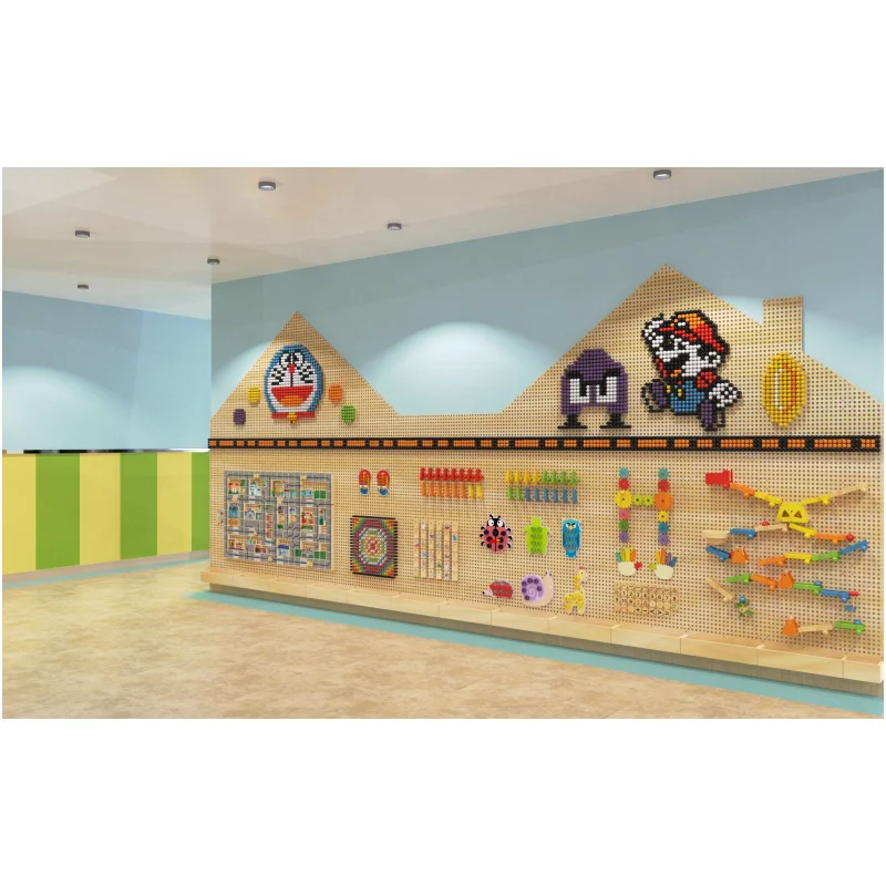 2024 Hot Selling STEM Unisex Emotional Education Wooden Wall Toy Set for Kids Learning