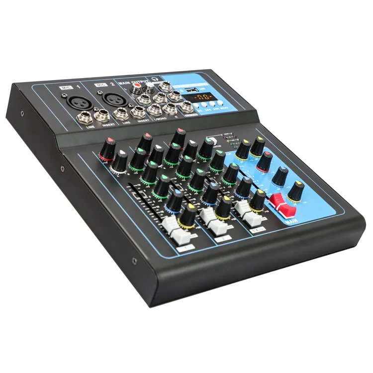 F4 Cheap Mixer Console 4 Channel Small Mixer Audio