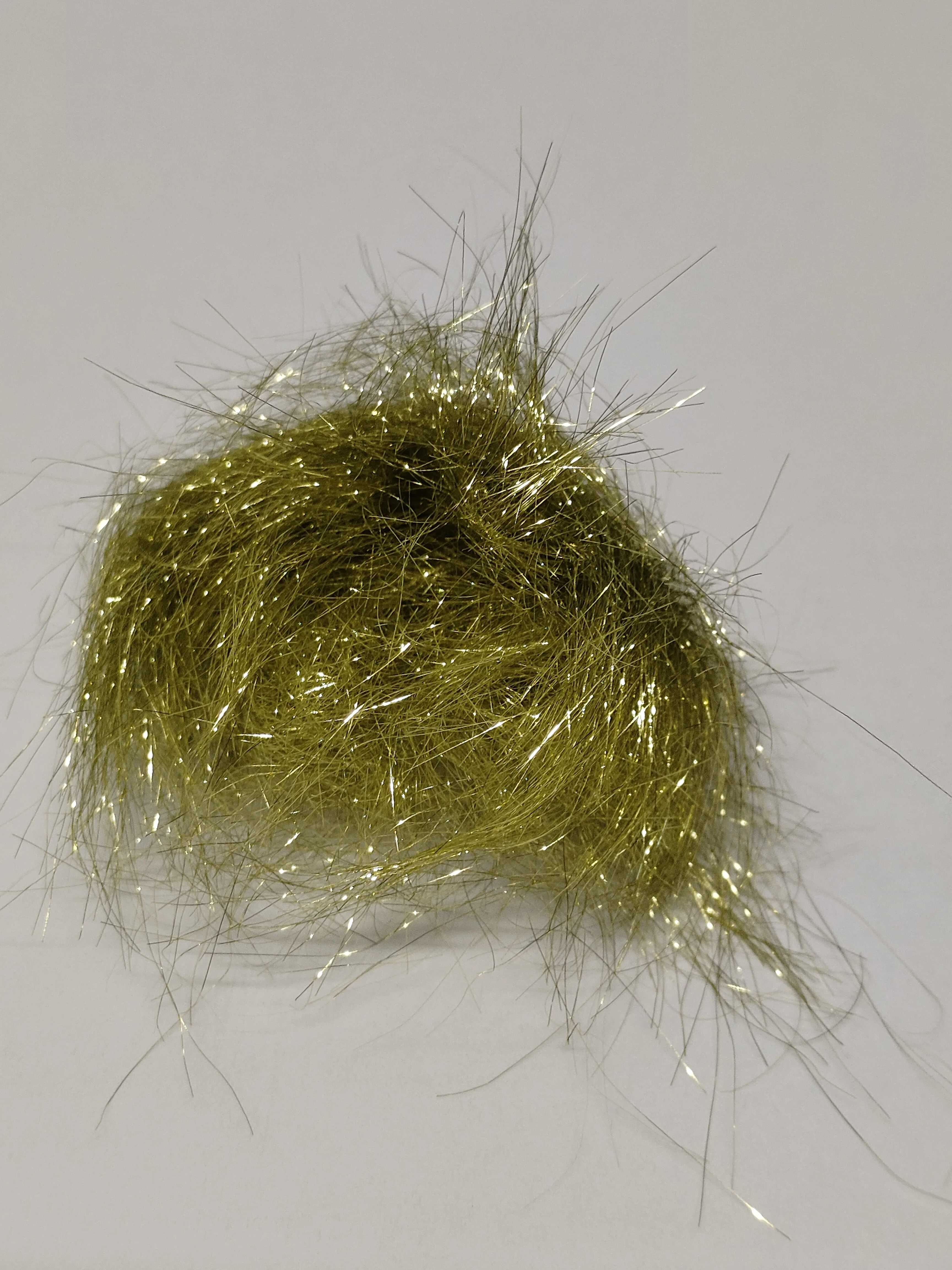 High Quality Yarn Green Color Superfine Bright Metallic Yarn Short Fiber Angelina Fiber