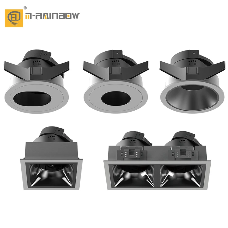 Recessed Ceiling Frame Led Spotlight Housing Spot Light Gu10 Gu5.3 Rimmed Light Frame