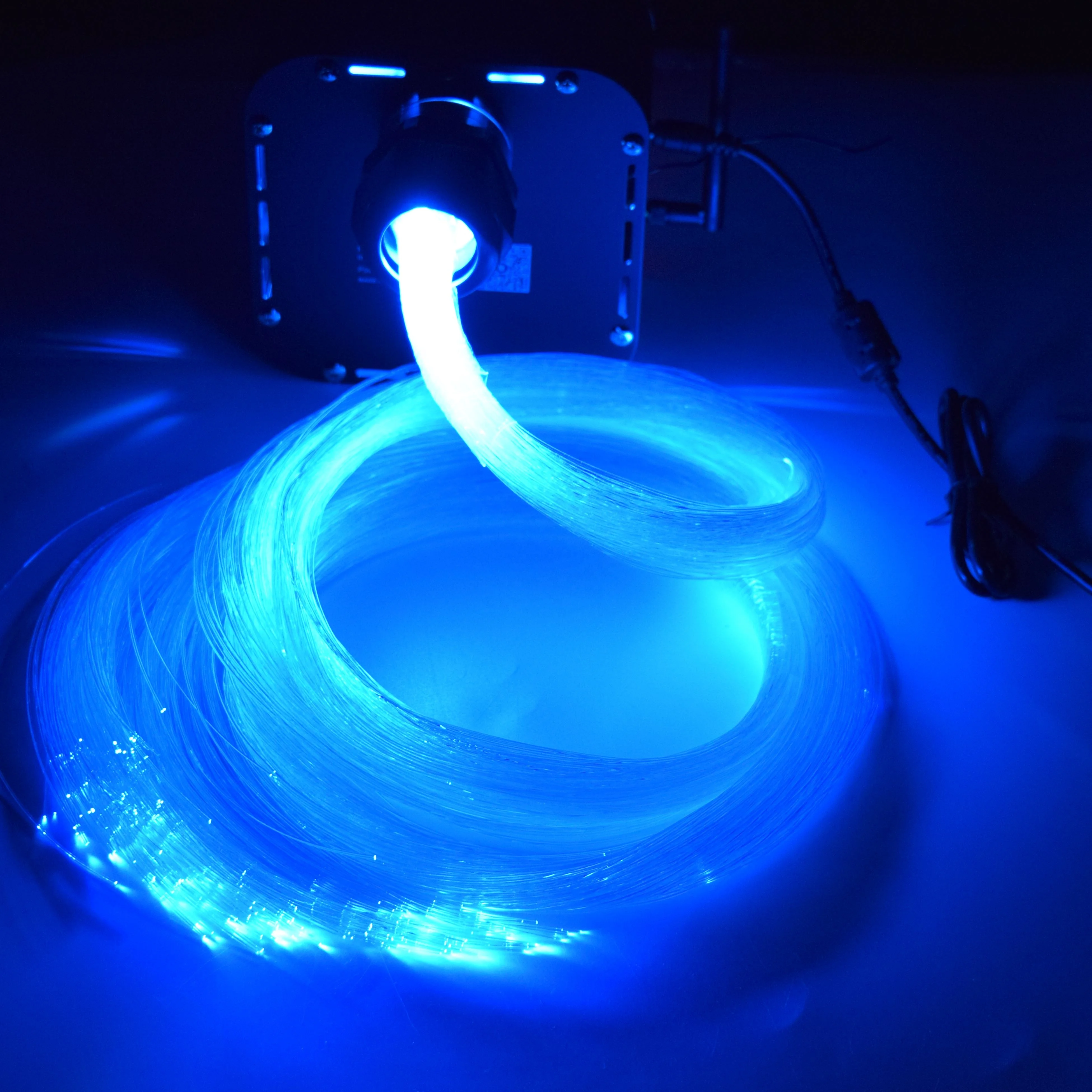 DMX512 LED Illuminator 50W RGB Full Color Twinkle Fiber Optic LED Light Engine For Ceiling Star Decoration