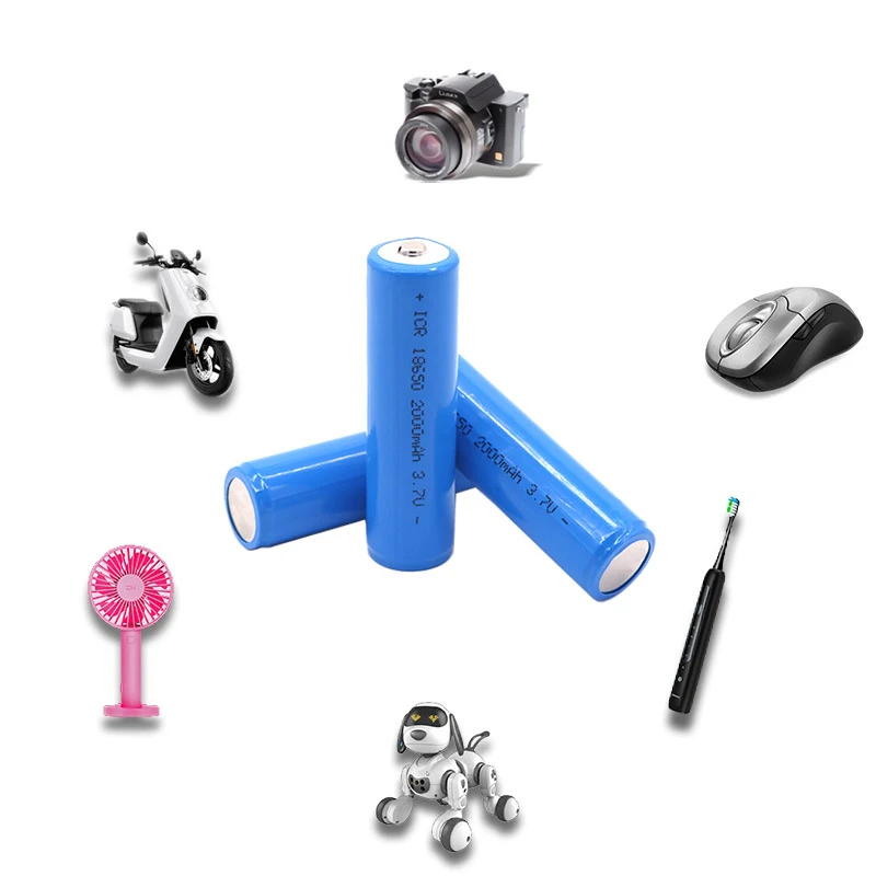 Lithium Battery 1200mah 18650  3.7V 18650 Tip Top Rechargeable Lithium ion li-ion 18650 battery cell for flashlight