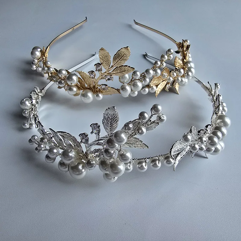 Свадебные украшения ручной работы из сплава циркония и жемчуга