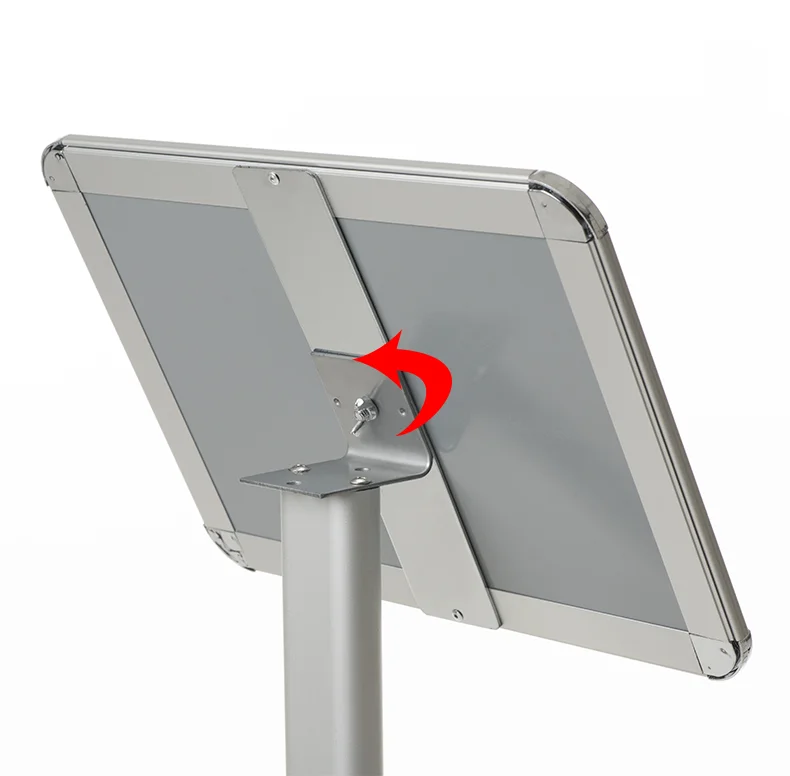Poster Stand Adjustable Sign Display Holder A3 A4 Snap Frame Clip Frame Poster Stand Aluminum Profile Stable Floor Standing