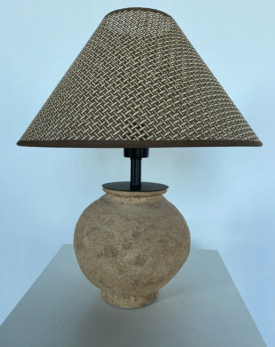 Wabi-sabi Ceramic Table Lamp Bedside Desk Lamp Decoration For Bedroom Light Fixture Japanese-style Table Lamp For Living Room