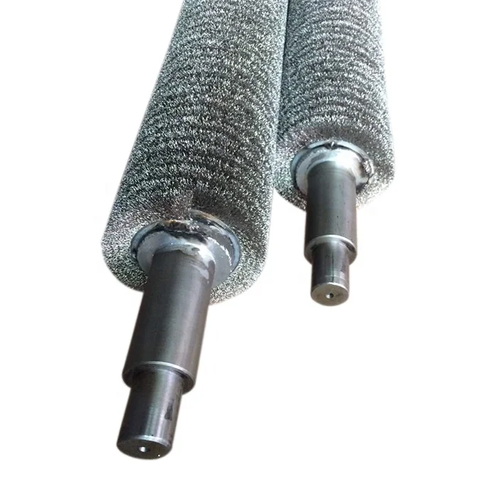 Custom Cleaning Degreasing And Dust Prevention Spiral Stainless Steel Brush Roller