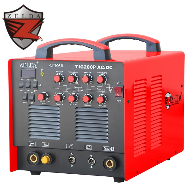 WSME-200 TIG Pulse Welding Machine New Inverter DC Tig Welder for Aluminum & Stainless Steel AC DC TIG Welder