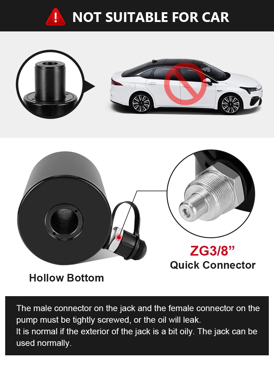 RCH-30100 30 Ton 100mm Hydraulic Hollow Plunger Cylinder Heavy Duty Ram Jack for Industrial Lifting