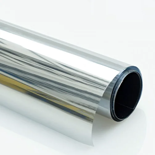 One-way double silver architectural membrane decoration mirror private solar building film